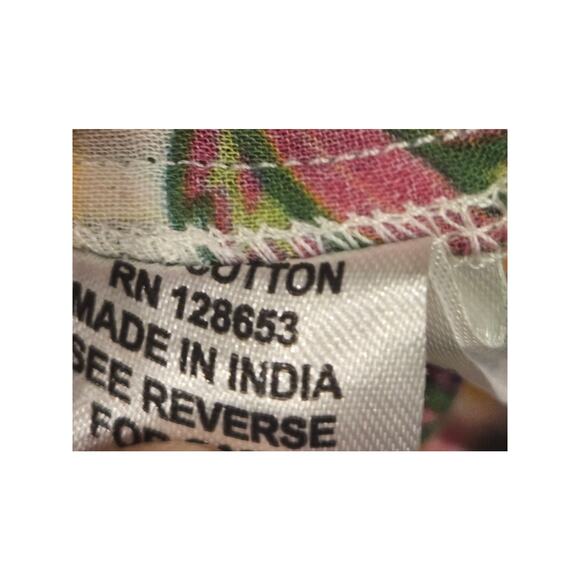 Calypso St. Barth Colorful Long Sleeve Button Down Shirt Womens Medium - Picture 9 of 9